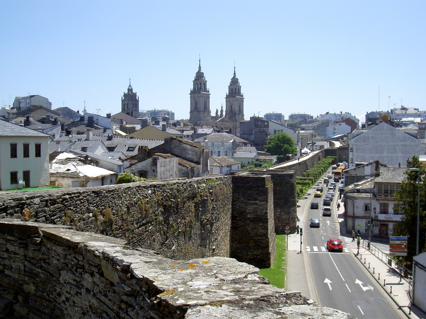 The walled city of Lugo and its magnificent cathedral